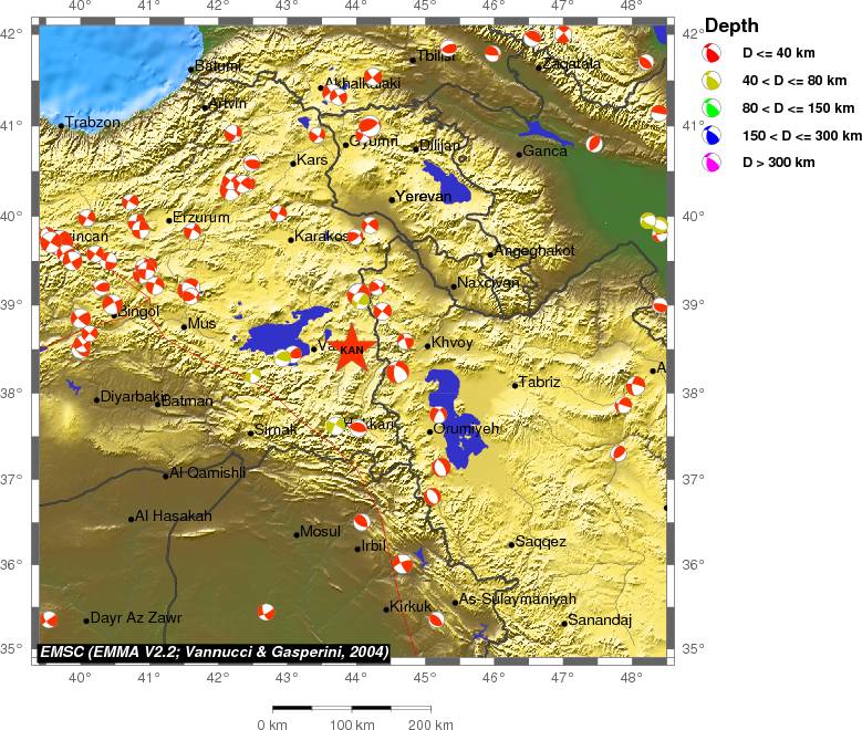 Regional moment Tensor