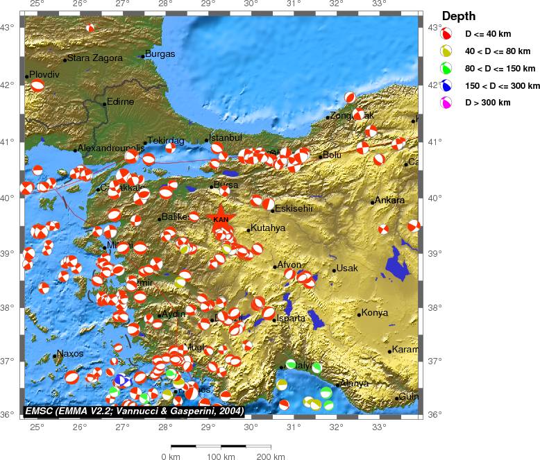 Regional moment Tensor