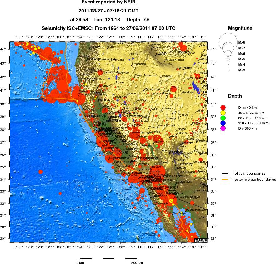 wide historical seismicity