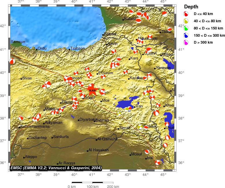 Regional moment Tensor