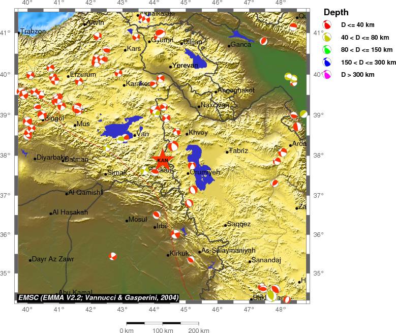 Regional moment Tensor