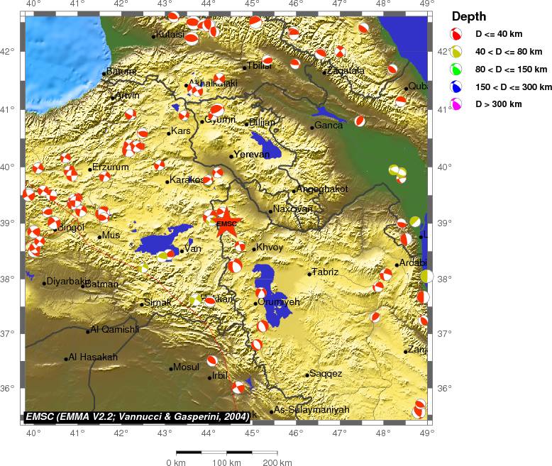 Regional moment Tensor