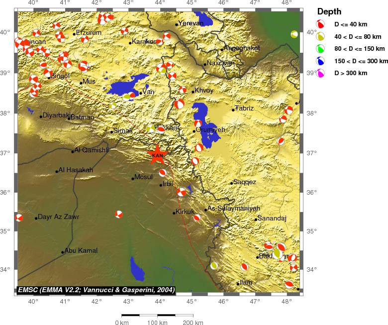Regional moment Tensor