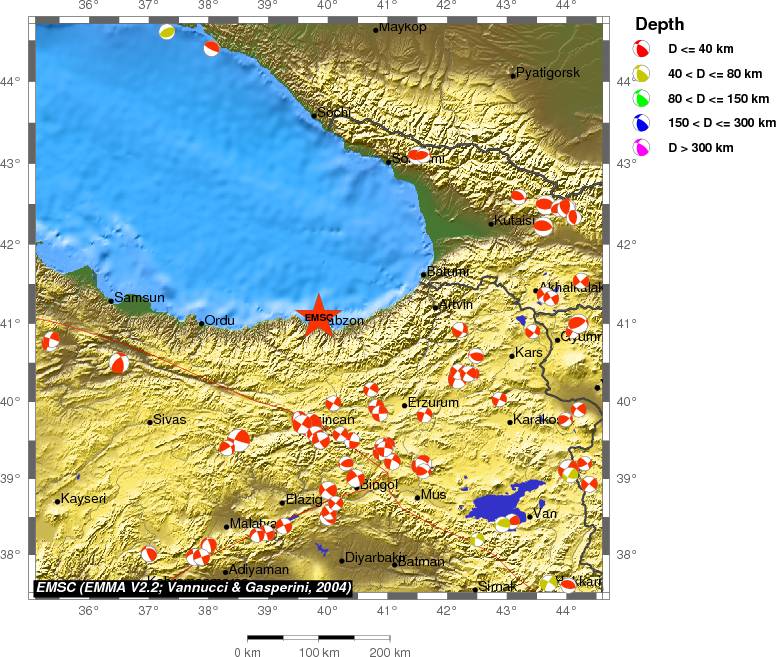 Regional moment Tensor