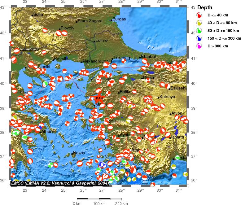 Regional moment Tensor