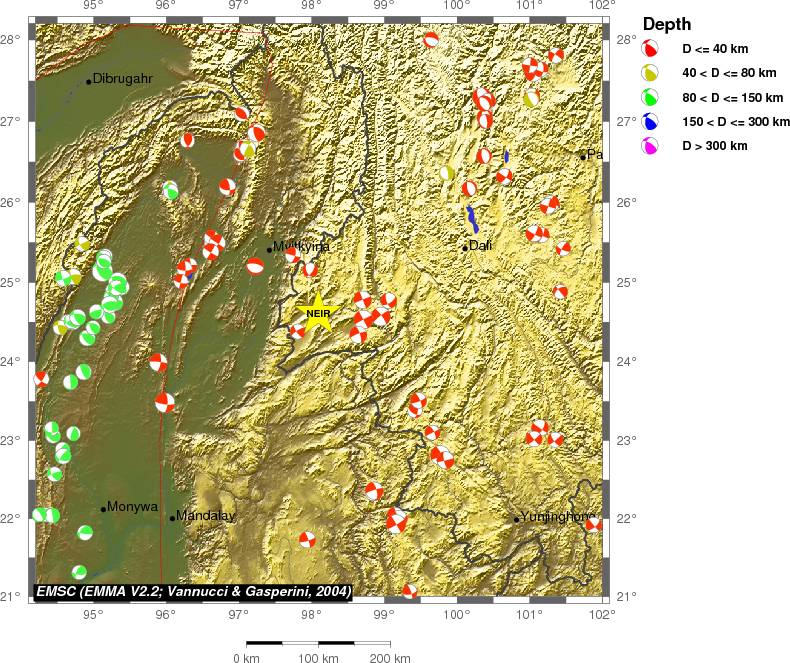 Regional moment Tensor
