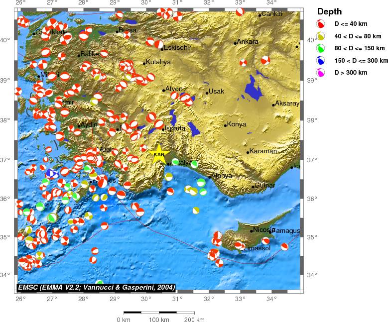 Regional moment Tensor