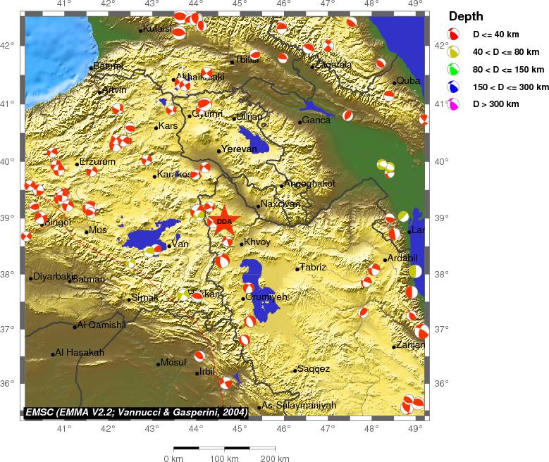 Regional moment Tensor