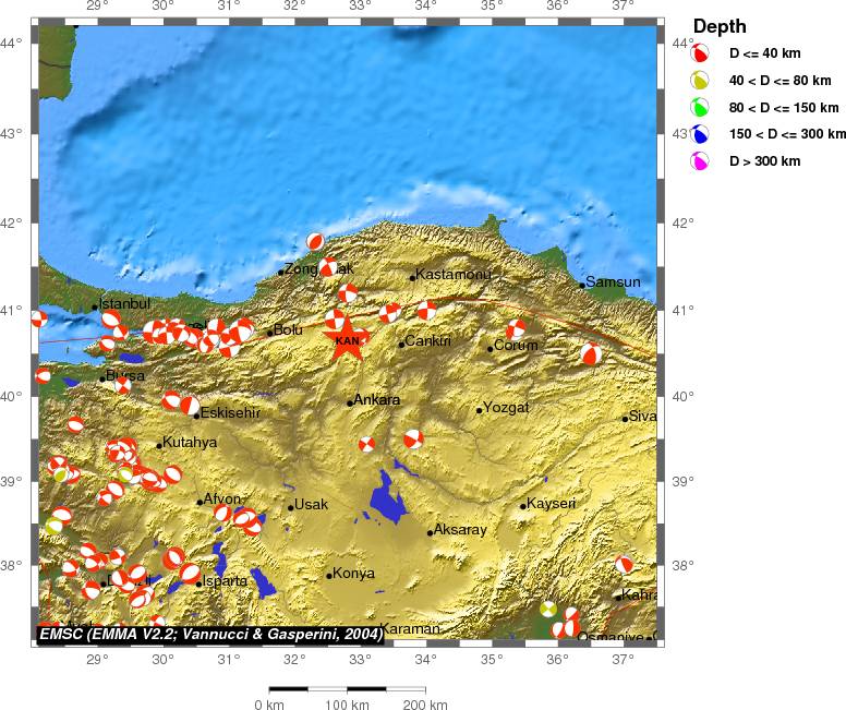 Regional moment Tensor