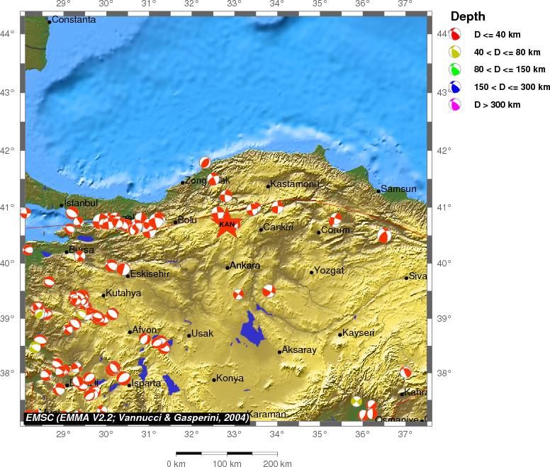 Regional moment Tensor