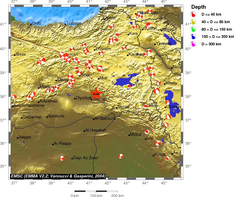 Regional moment Tensor