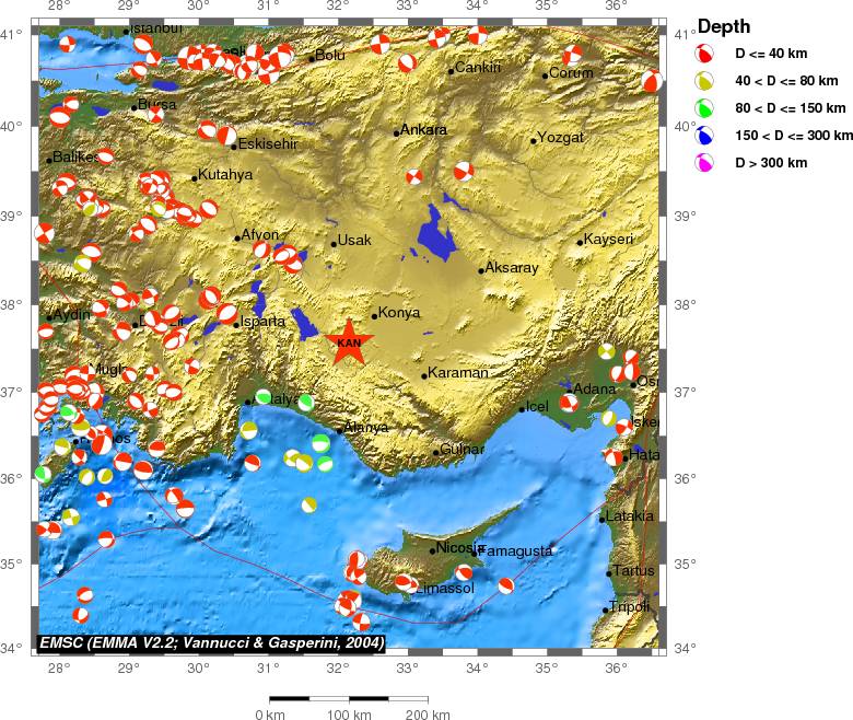 Regional moment Tensor