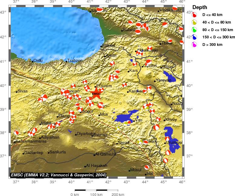 Regional moment Tensor
