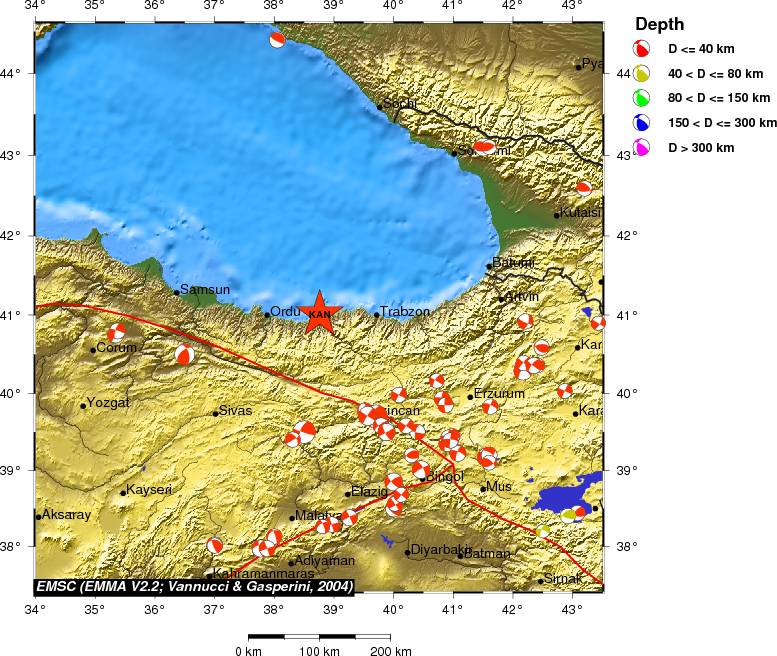 Regional moment Tensor