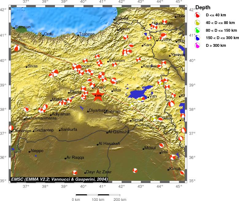 Regional moment Tensor