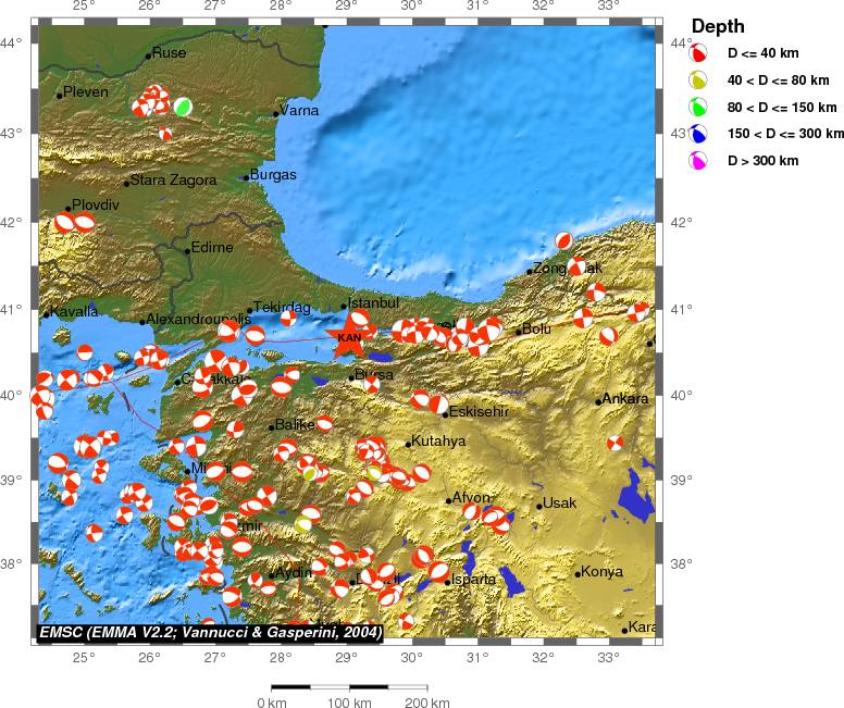 Regional moment Tensor