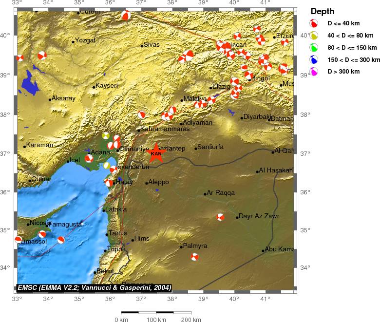 Regional moment Tensor