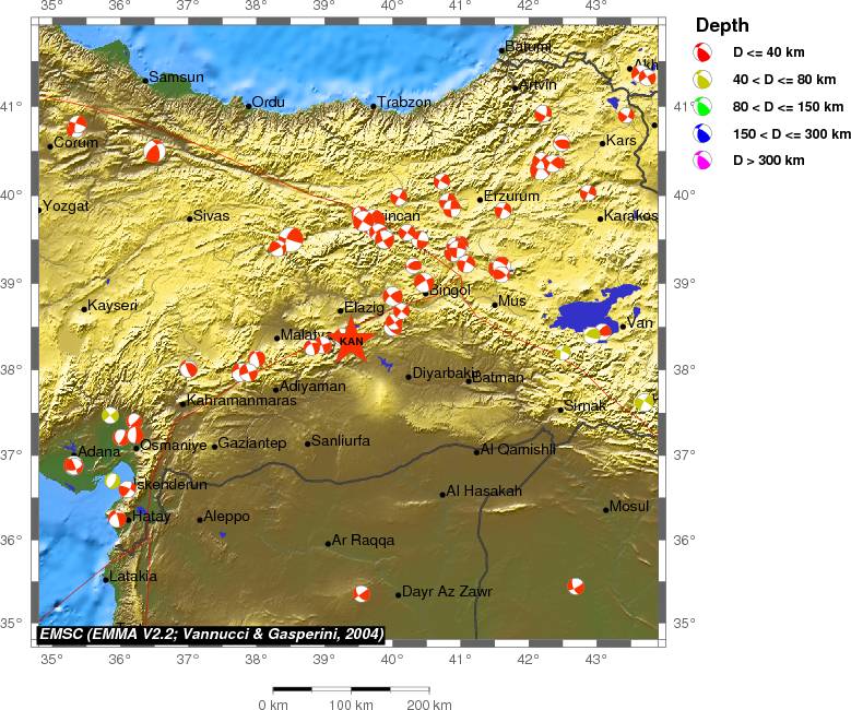 Regional moment Tensor