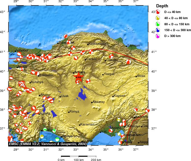 Regional moment Tensor