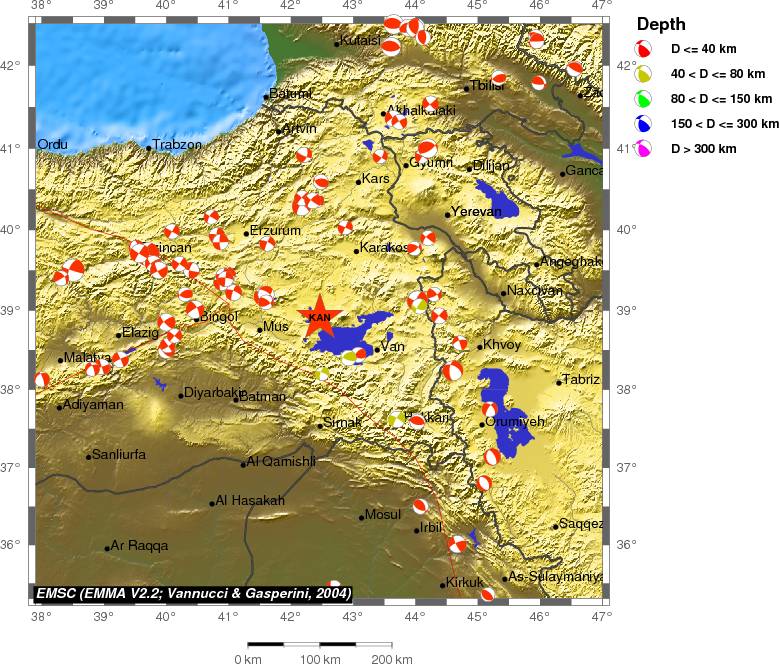 Regional moment Tensor