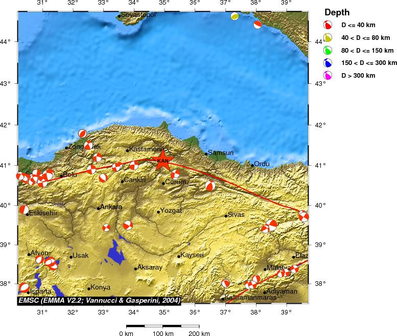 Regional moment Tensor