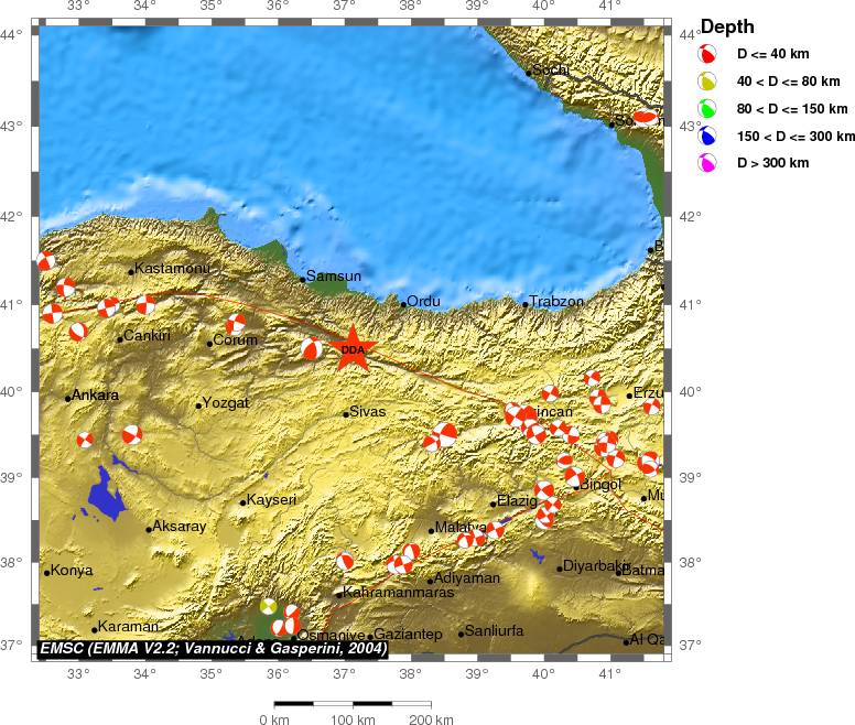 Regional moment Tensor
