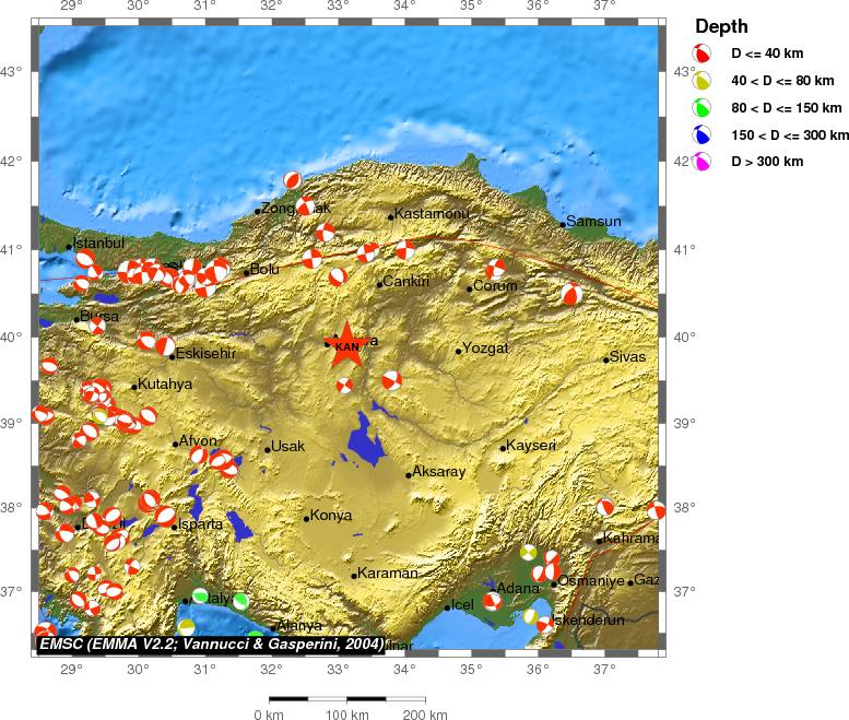 Regional moment Tensor