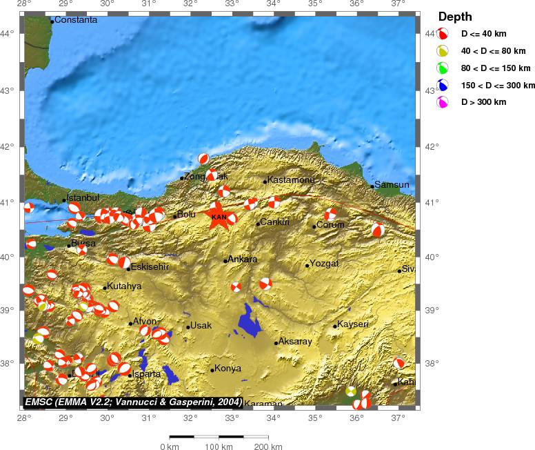Regional moment Tensor