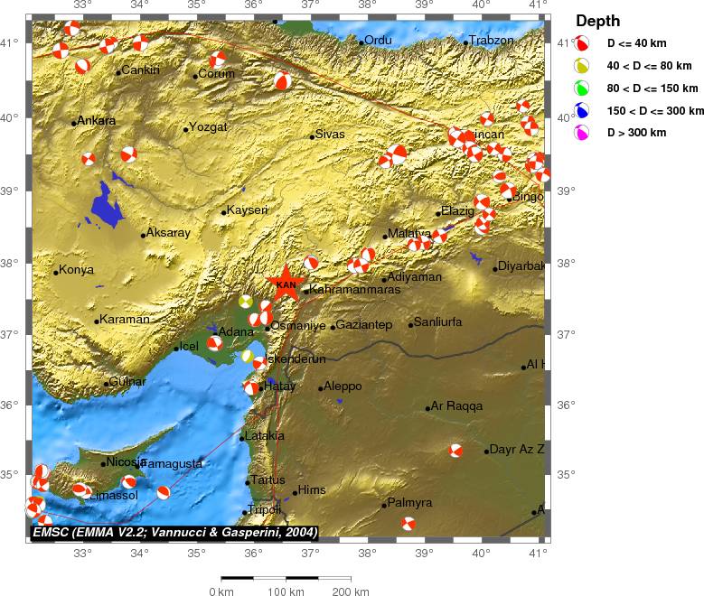 Regional moment Tensor