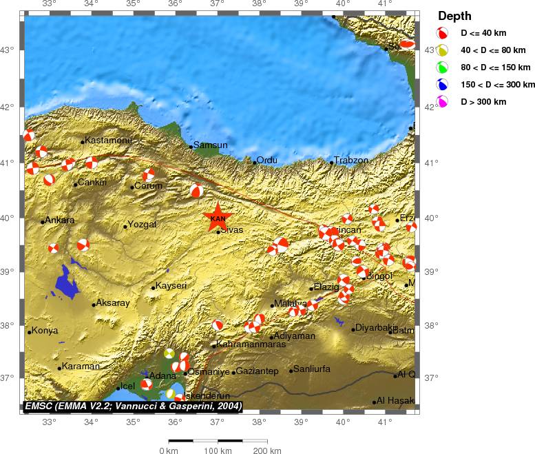 Regional moment Tensor