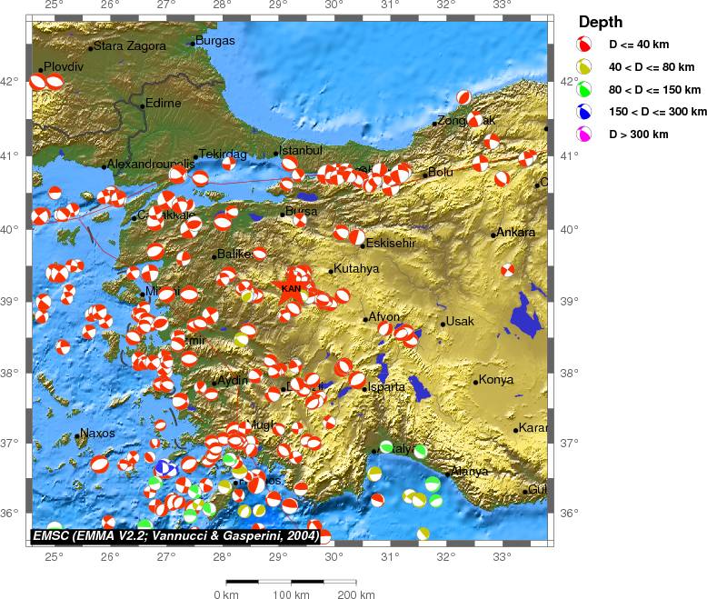 Regional moment Tensor