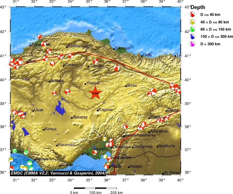 Regional moment Tensor