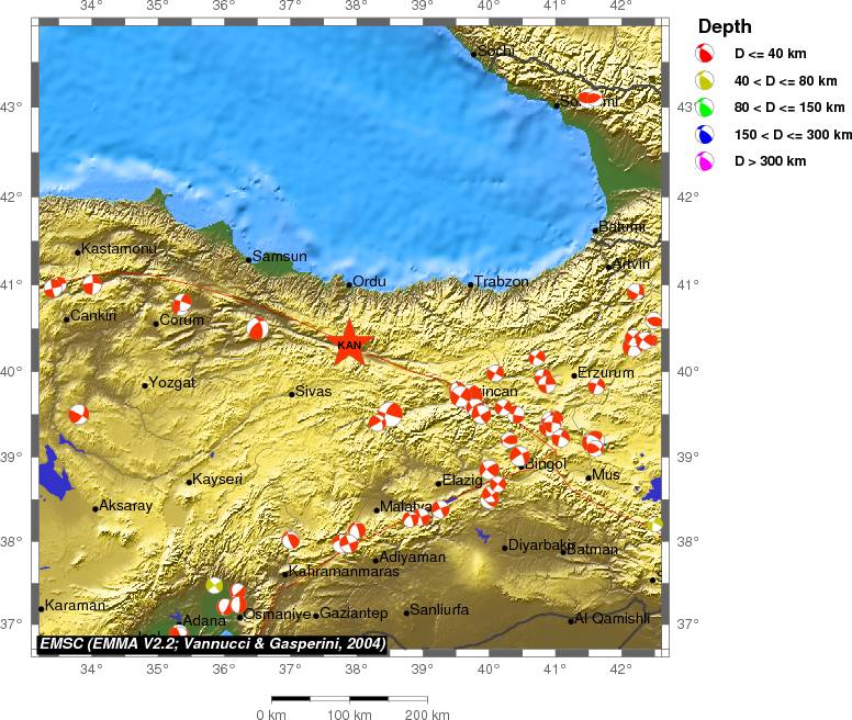 Regional moment Tensor