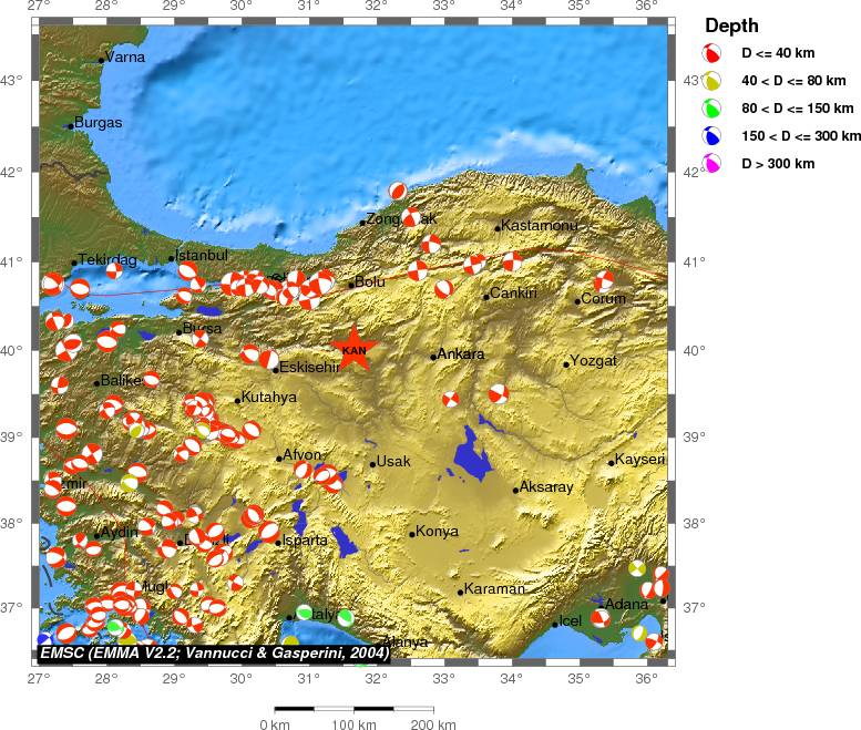 Regional moment Tensor