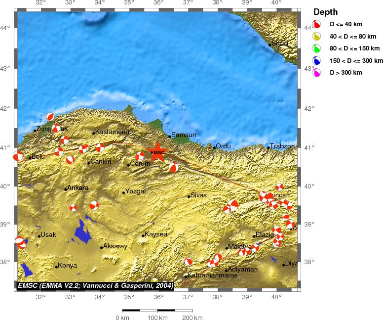Regional moment Tensor