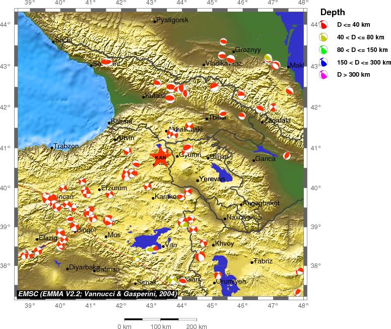 Regional moment Tensor