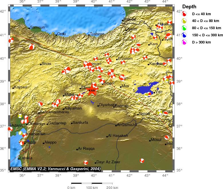 Regional moment Tensor
