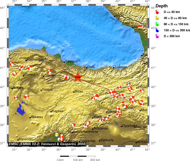 Regional moment Tensor