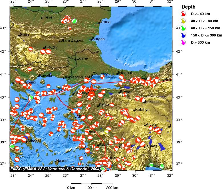 Regional moment Tensor