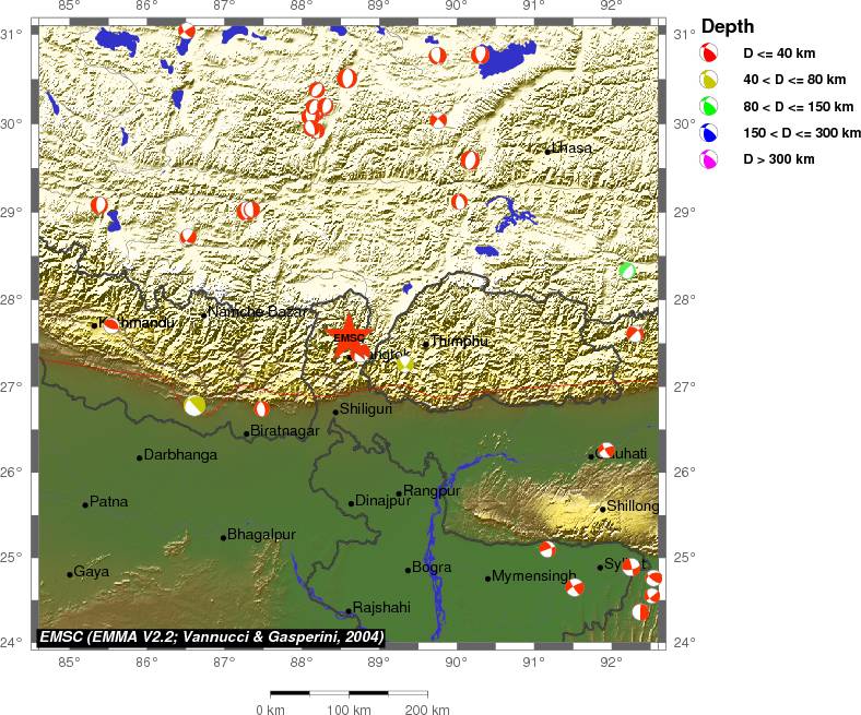 Regional moment Tensor