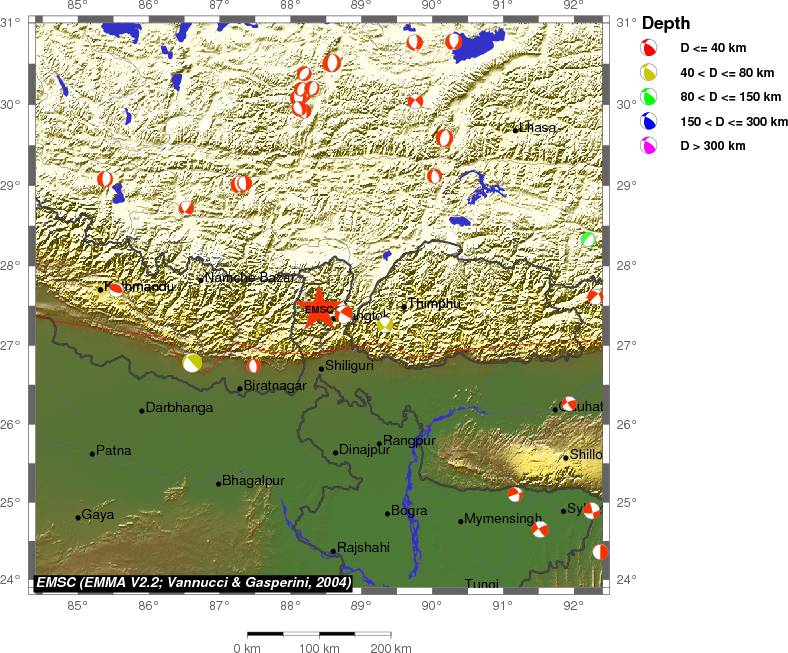 Regional moment Tensor