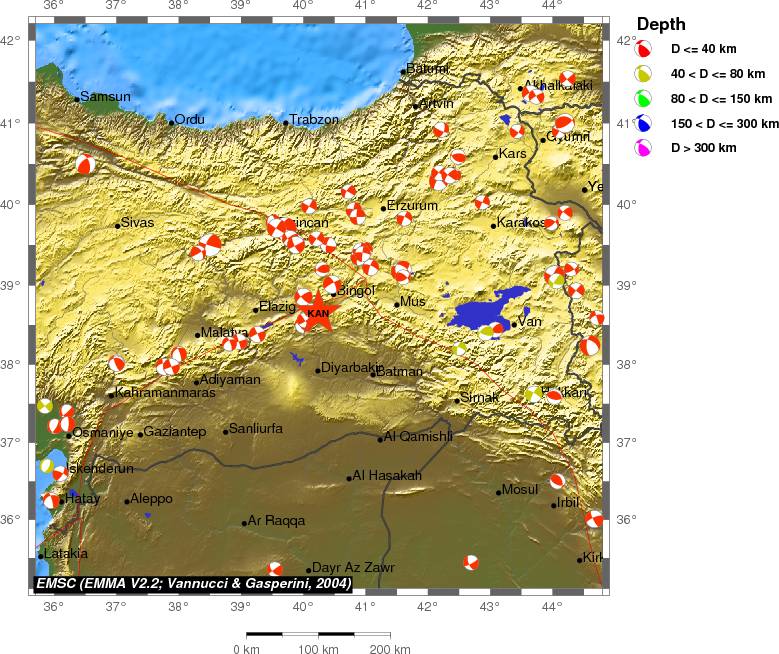 Regional moment Tensor