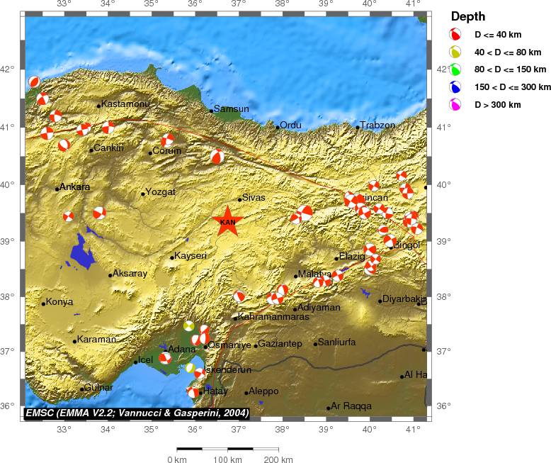 Regional moment Tensor