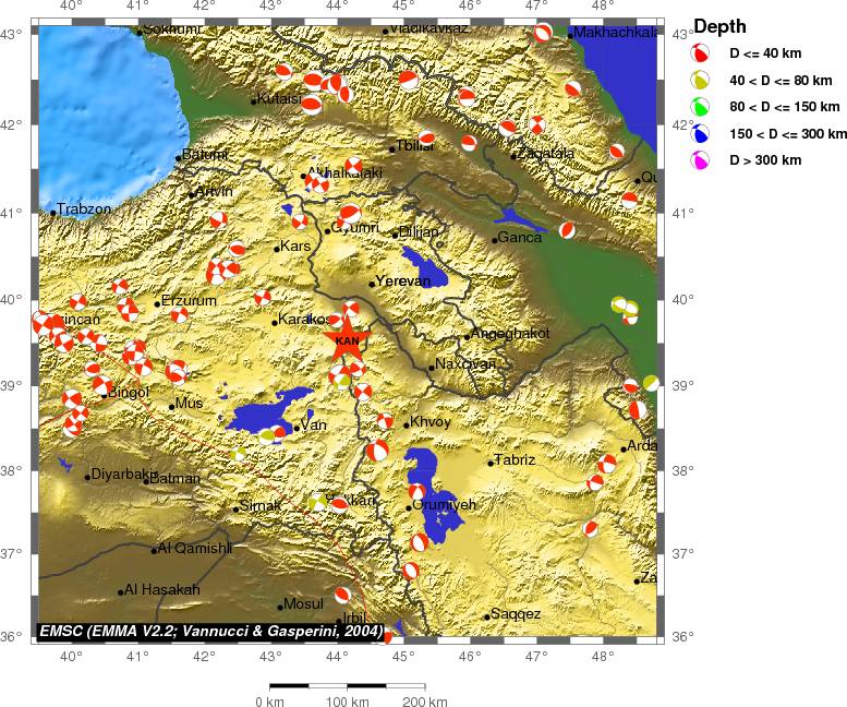 Regional moment Tensor