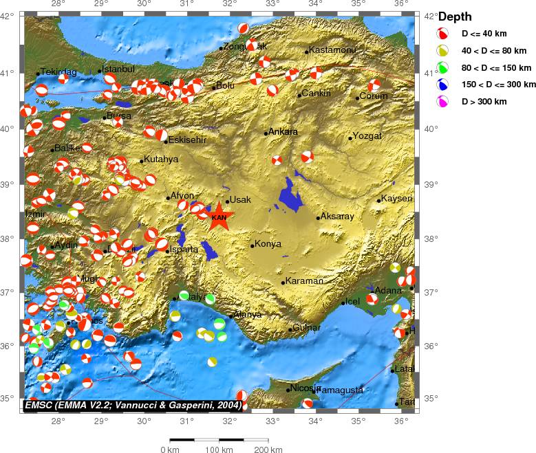 Regional moment Tensor