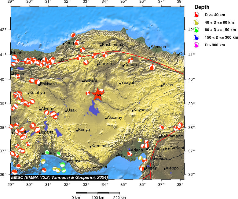 Regional moment Tensor