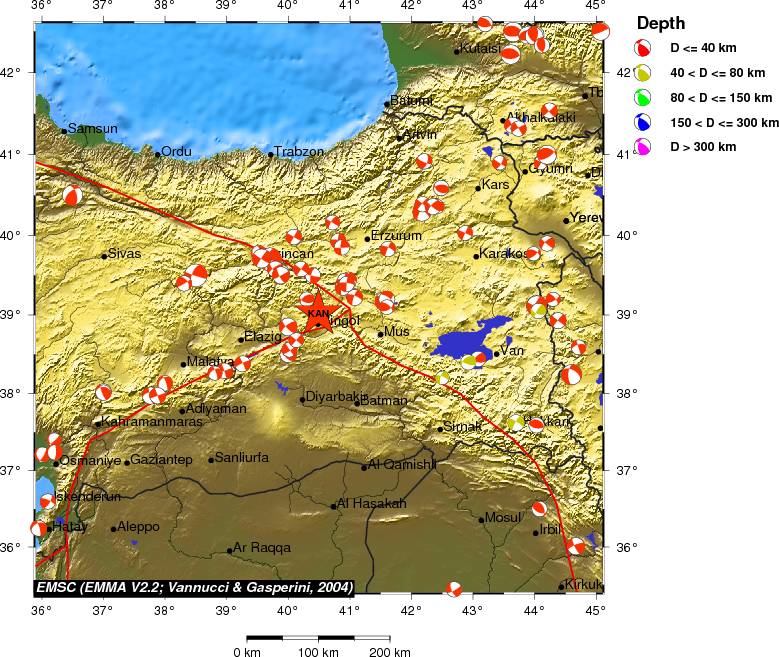Regional moment Tensor