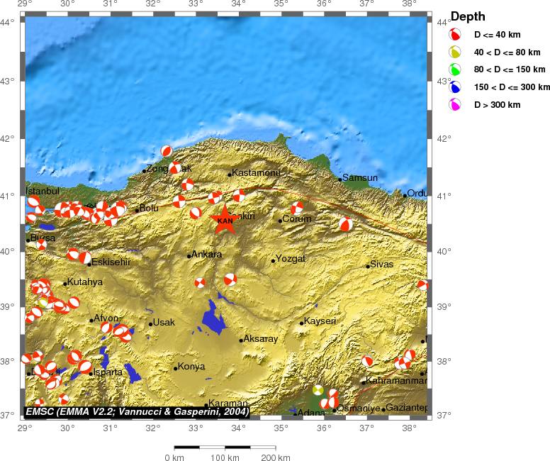 Regional moment Tensor