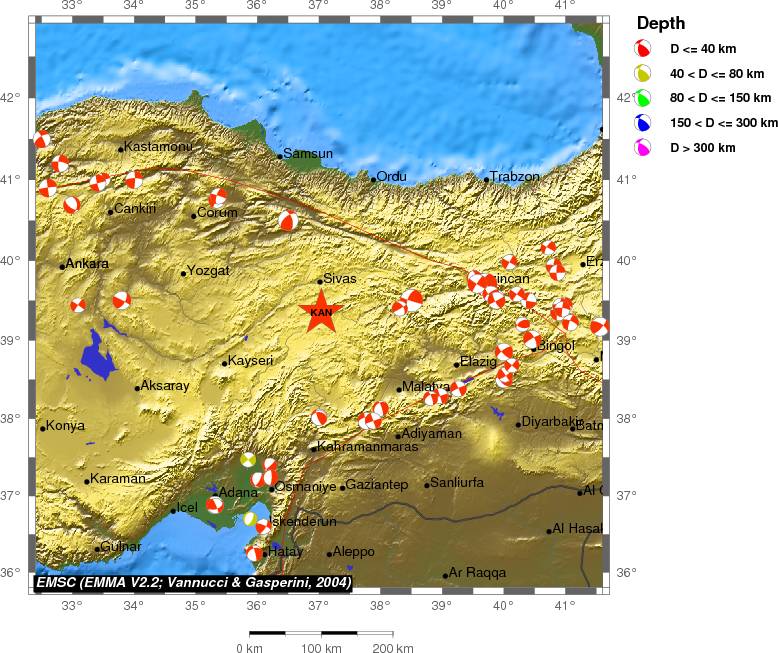 Regional moment Tensor