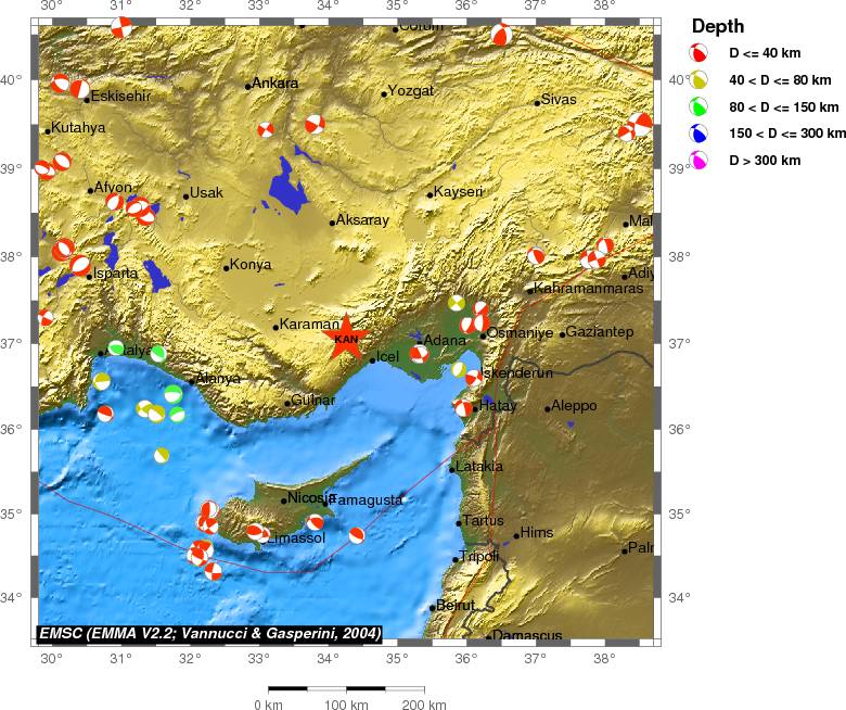 Regional moment Tensor